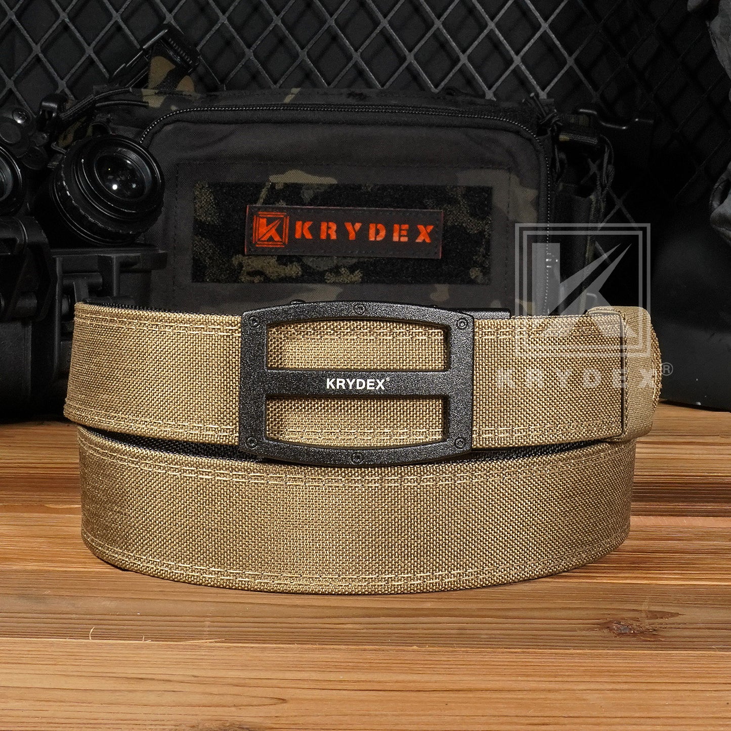 Krydex Tactical 1.5" Heavy Duty EDC Gun Belt Rigid Nylon Easy-on Adjustable Belt for Men