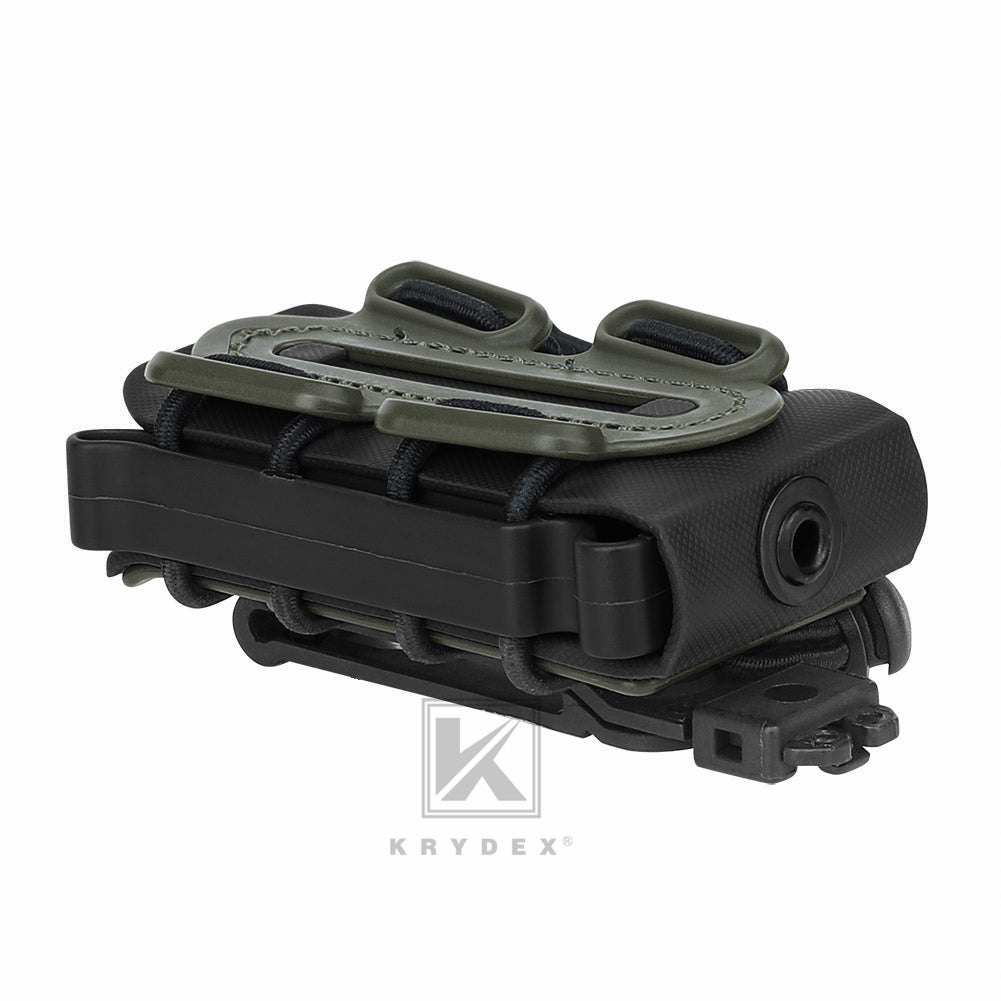KRYDEX Soft Shell 9mm Pistol Mag Pouch Magazine Carrier Holder with Belt Clip Short