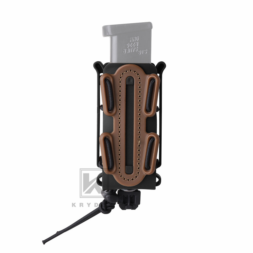 KRYDEX Soft Shell 9mm Pistol Magazine Pouch Mag Carrier with Clip Tall