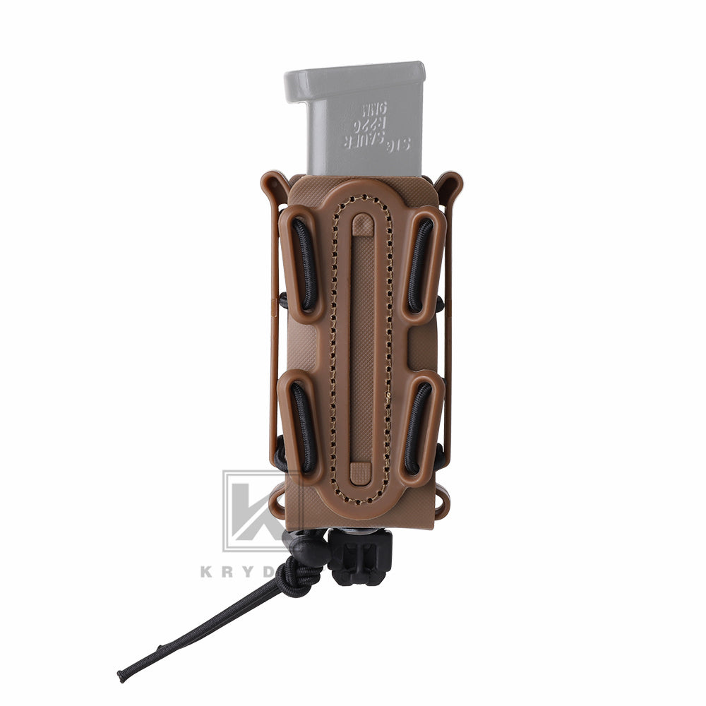 KRYDEX Soft Shell 9mm Pistol Magazine Pouch Mag Carrier with Clip Tall