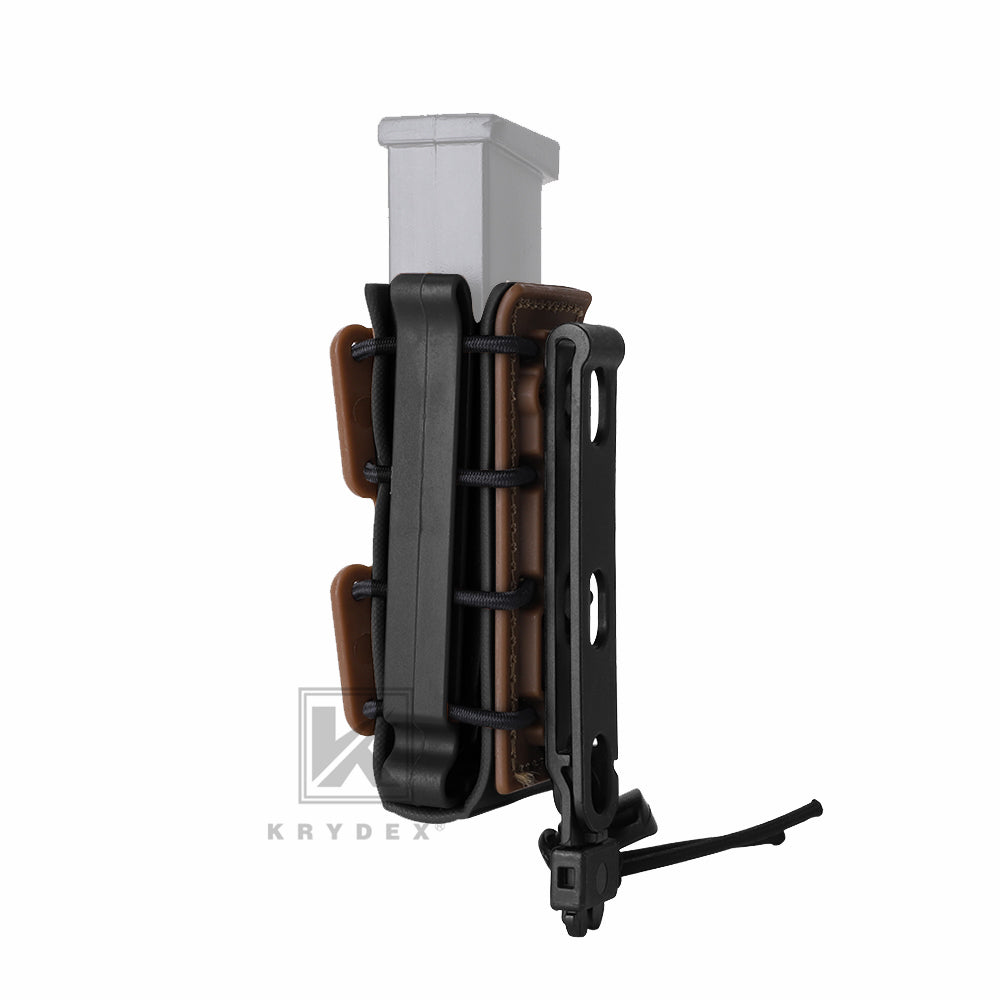 KRYDEX Soft Shell 9mm Pistol Magazine Pouch Mag Carrier with Clip Tall