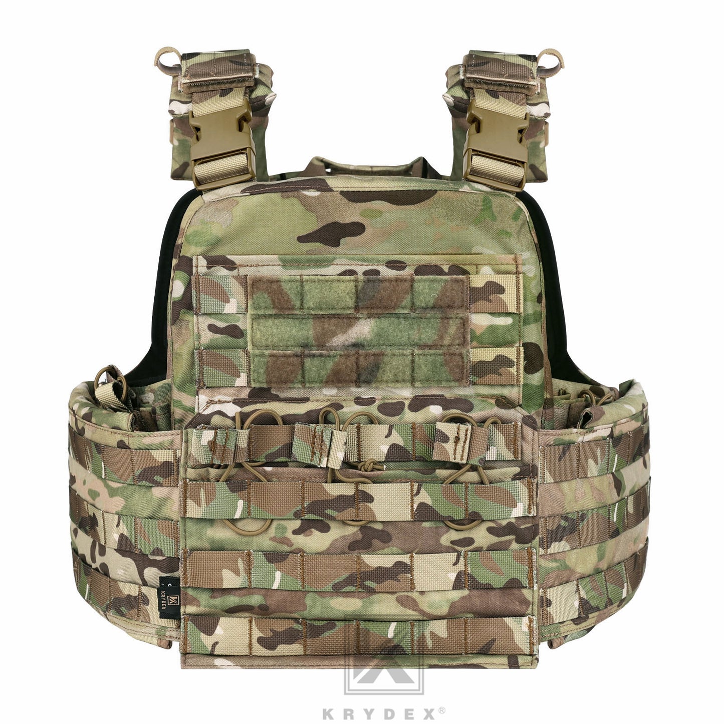 KRYDEX Tactical Plate Carrier Heavy Duty Modular MOLLE Vest