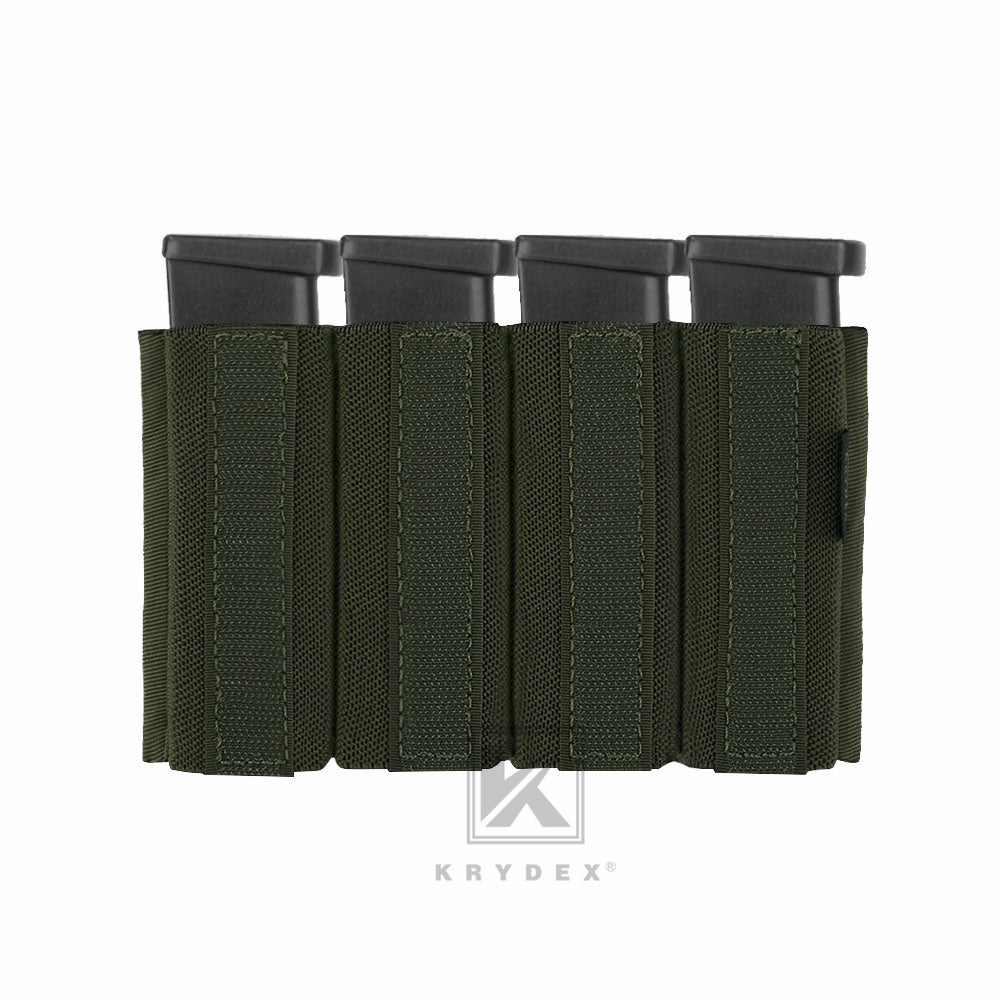 KRYDEX Quadruple Elastic Insert Pouch fit 1911 Mags for MK3 MK4 Chest Rig