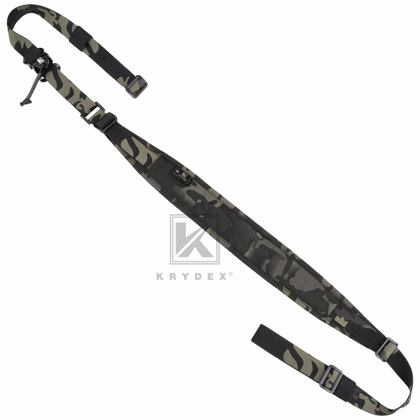 KRYDEX Modular Slingster Sling Tactical Wide Padded Pull Tab 2 Point Quick Adjustable Rifle Gun Sling