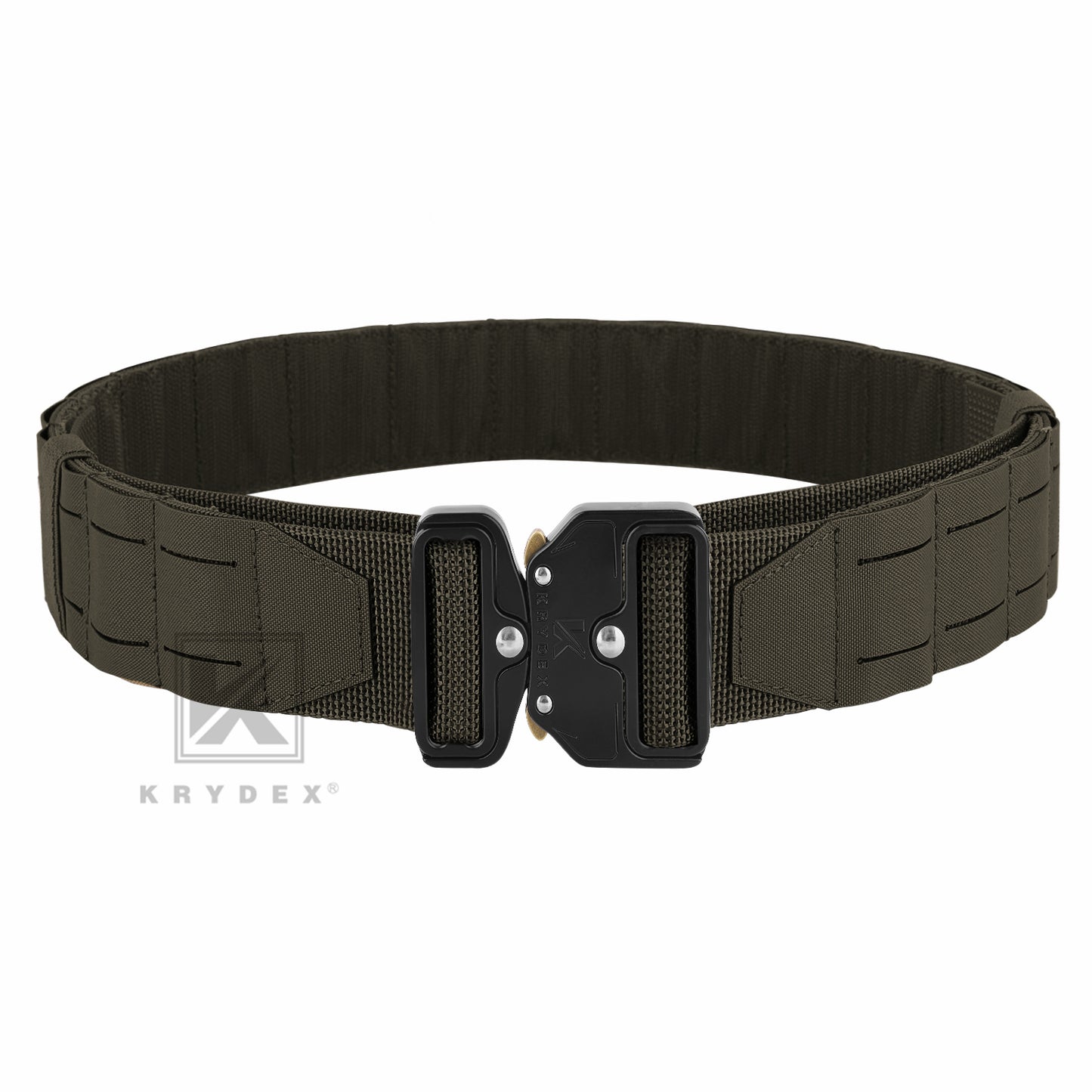 Krydex Tactical Molle Belt Quick Release Duty Gun Shooting Belt Laser Molle Padded Load Bearing Stiffened Belt