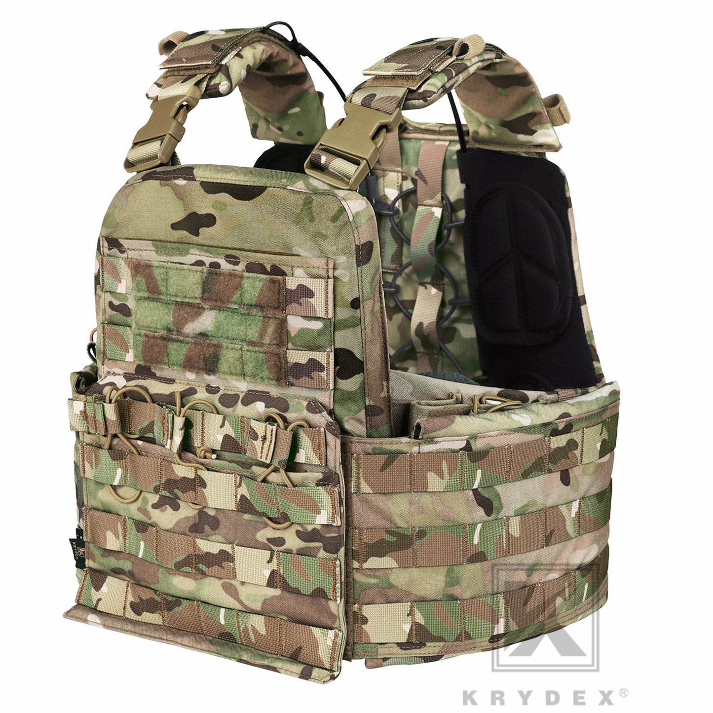 KRYDEX Tactical Plate Carrier Heavy Duty Modular MOLLE Vest