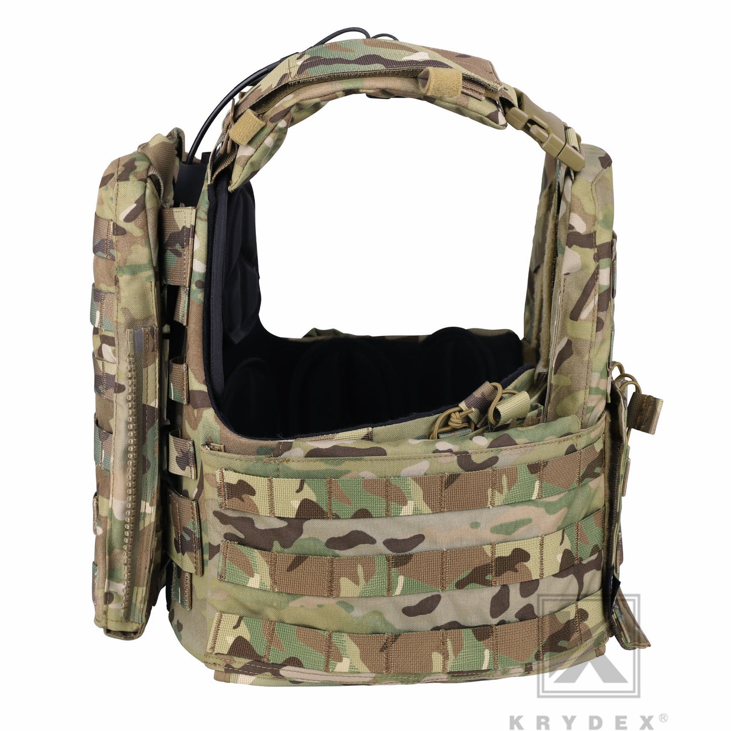 KRYDEX Tactical Plate Carrier Heavy Duty Modular MOLLE Vest