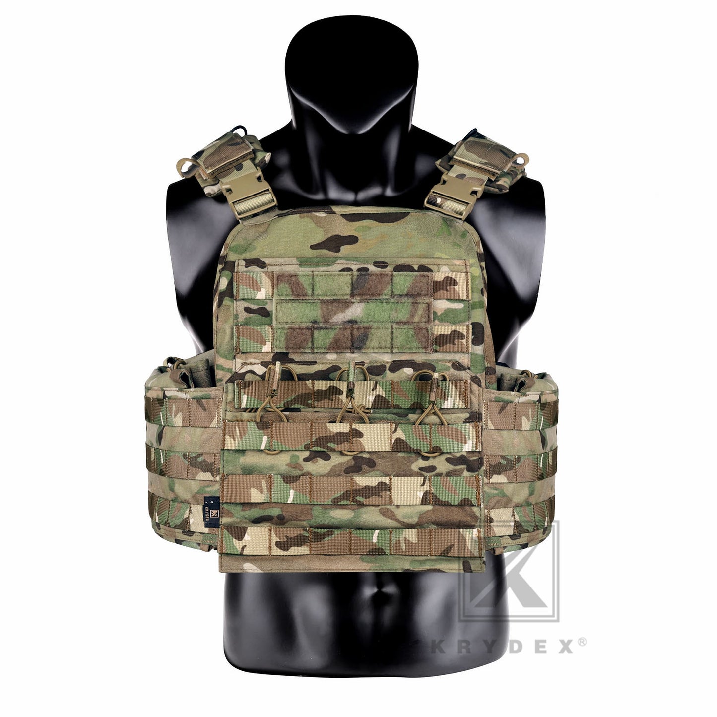 KRYDEX Tactical Plate Carrier Heavy Duty Modular MOLLE Vest
