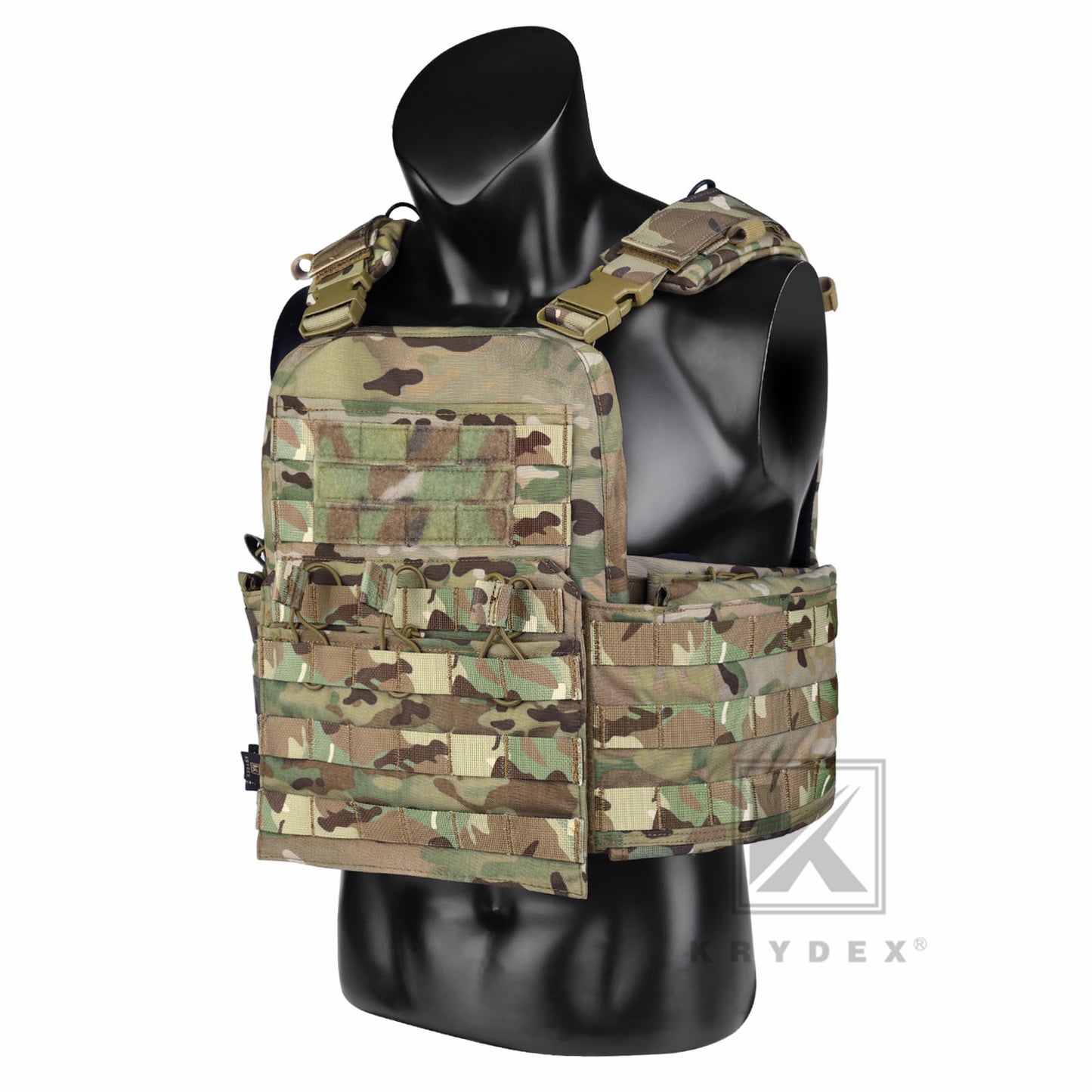 KRYDEX Tactical Plate Carrier Heavy Duty Modular MOLLE Vest