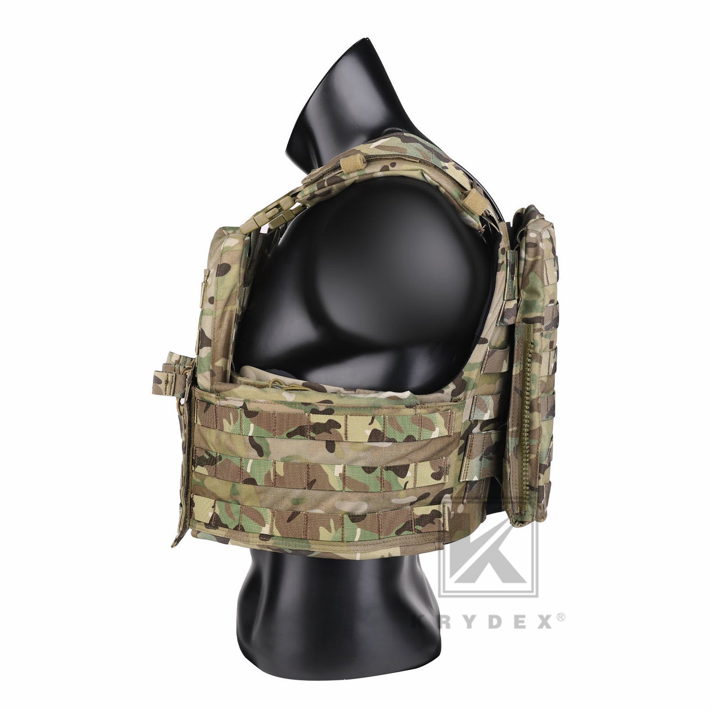 KRYDEX Tactical Plate Carrier Heavy Duty Modular MOLLE Vest