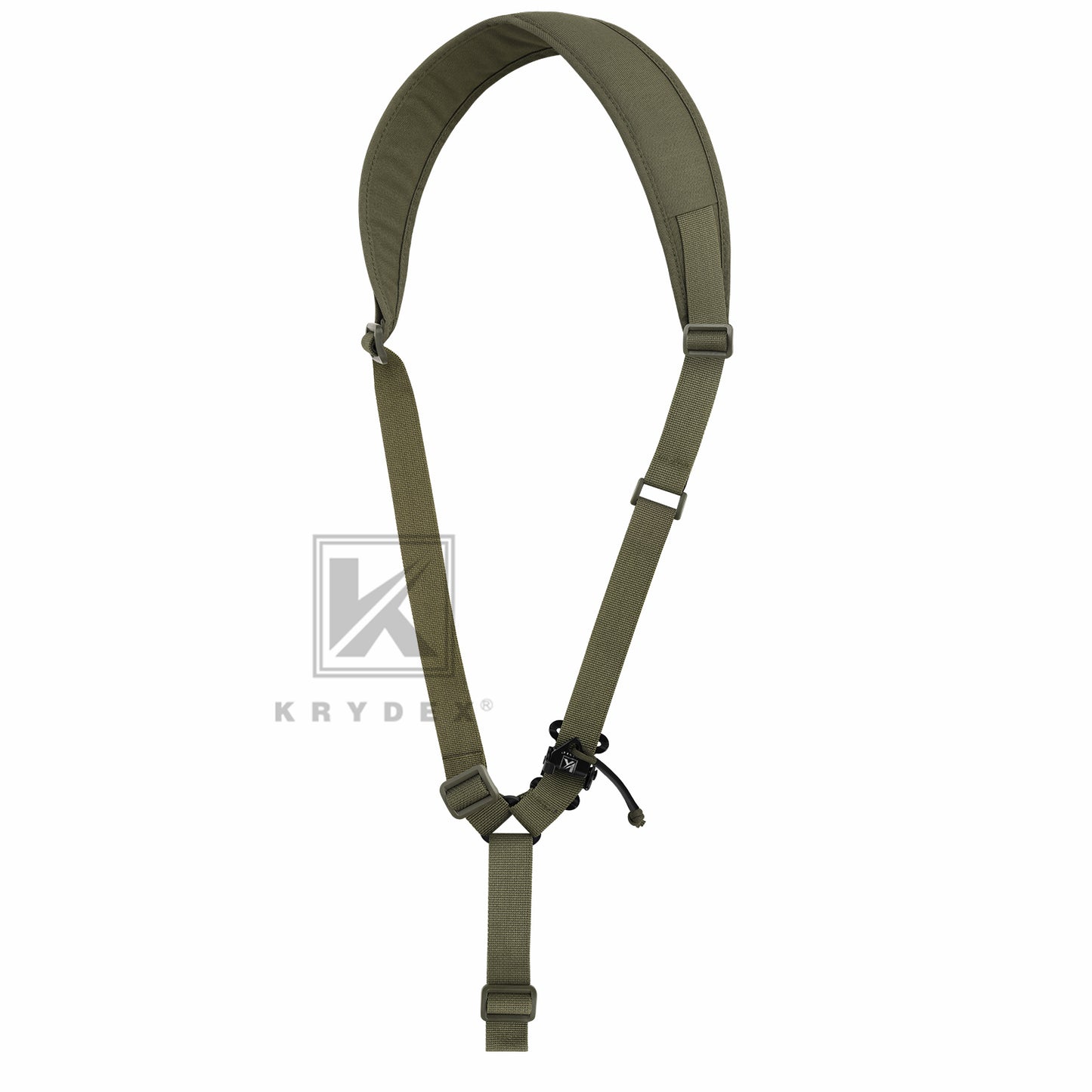 KRYDEX Tactical Rifle Single Point Sling Padded Modular Sub Gun Shoulder Strap Slingster Rapid Adjust