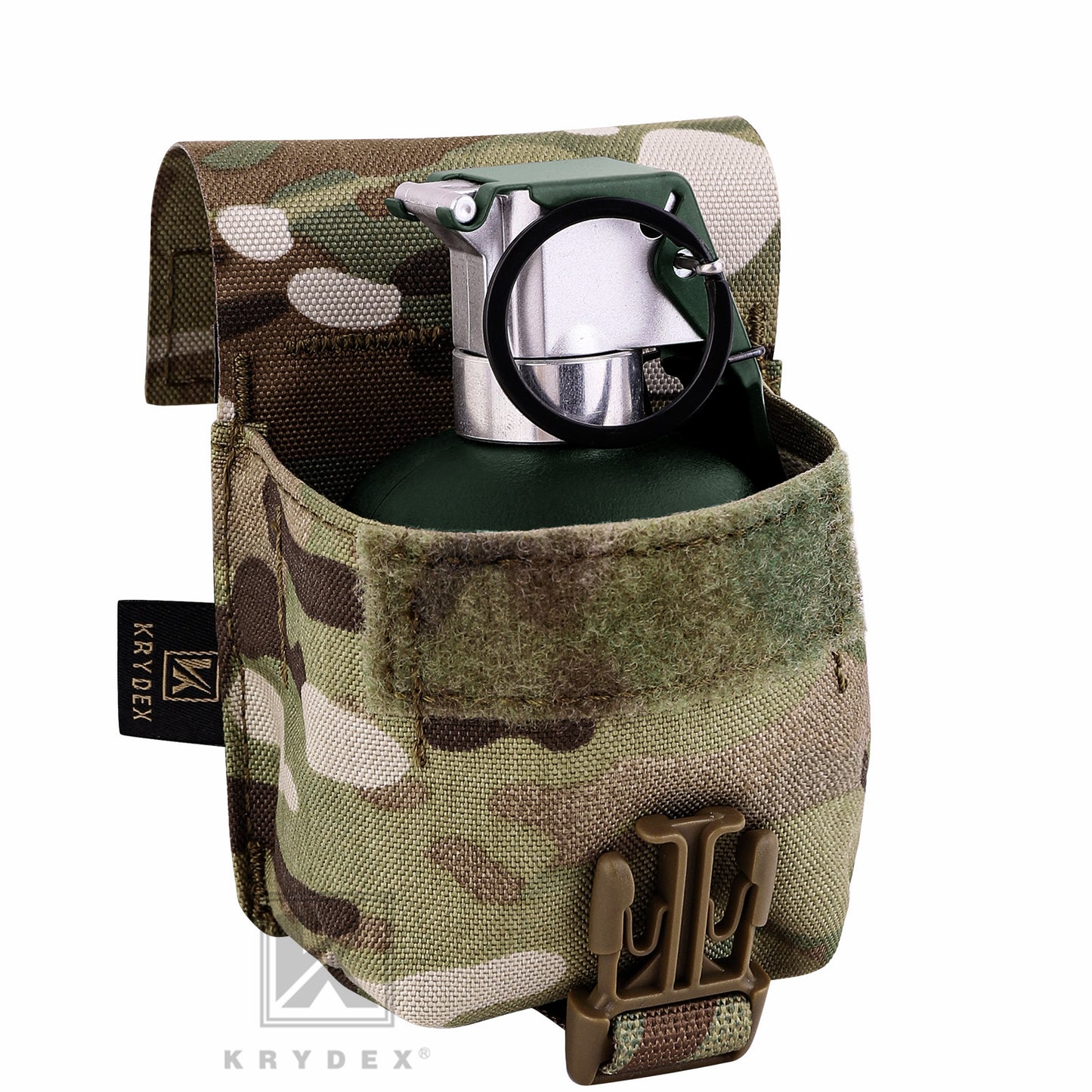 KRYDEX Tactical Frag Grenade Pouch MOLLE PALS & Belt System Small Handy EDC Glove Pouch