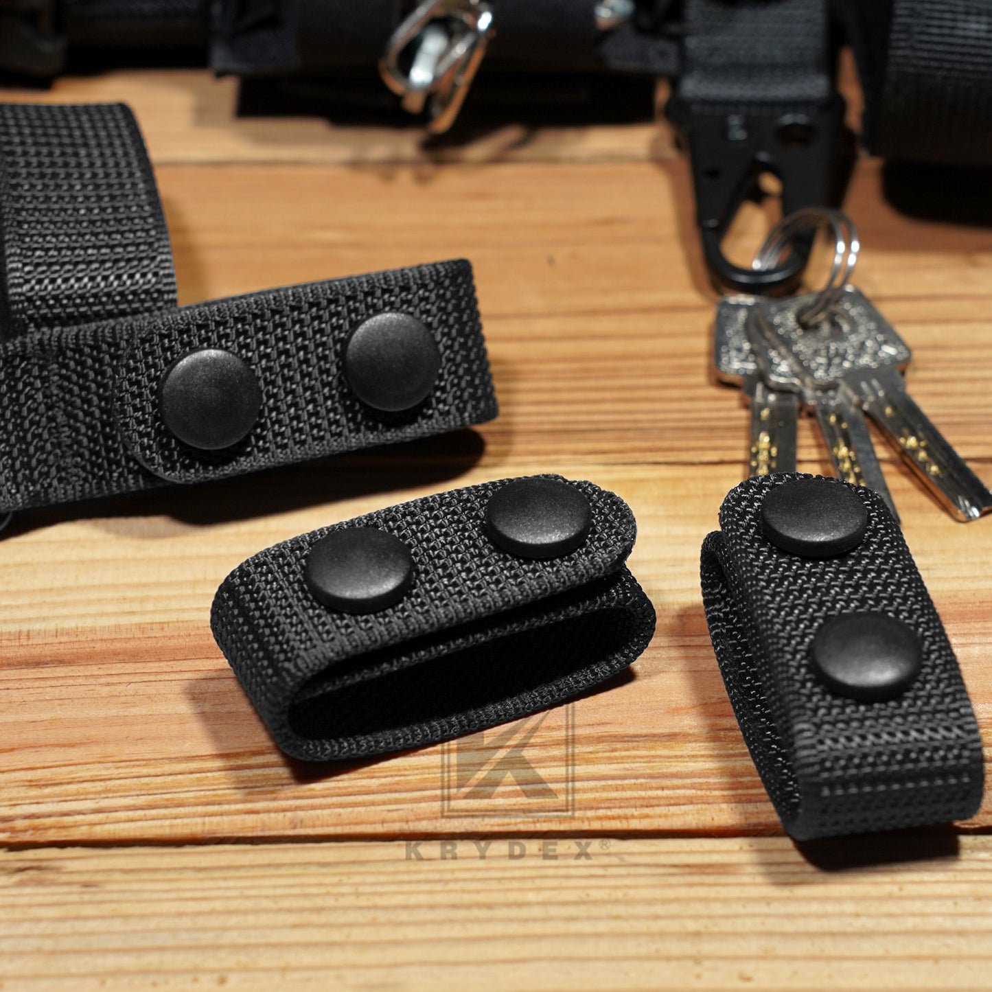 Krydex Police Duty Belt 2" Law Enforcement Officer Nylon Outer 1.5" Inner Belt + 6 Keepers