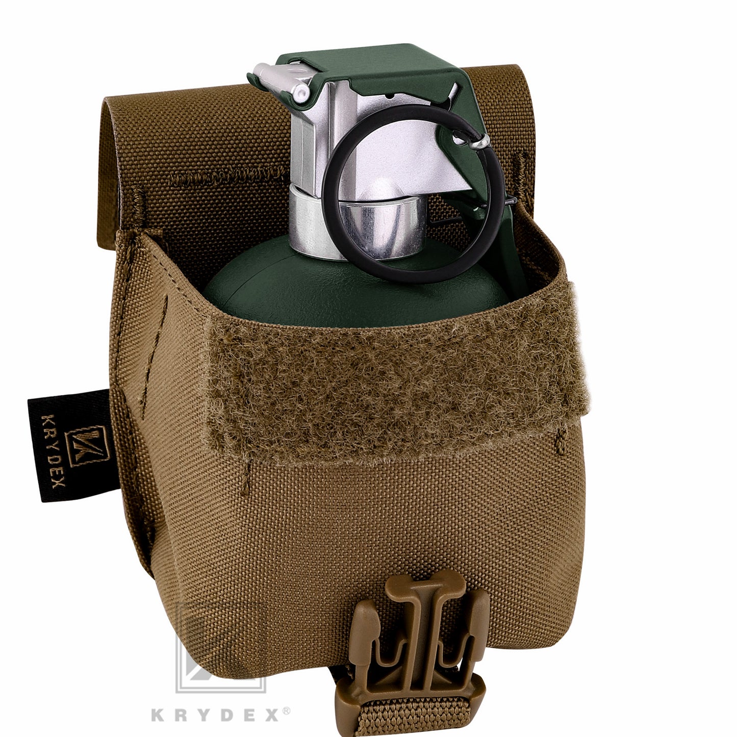 KRYDEX Tactical Frag Grenade Pouch MOLLE PALS & Belt System Small Handy EDC Glove Pouch