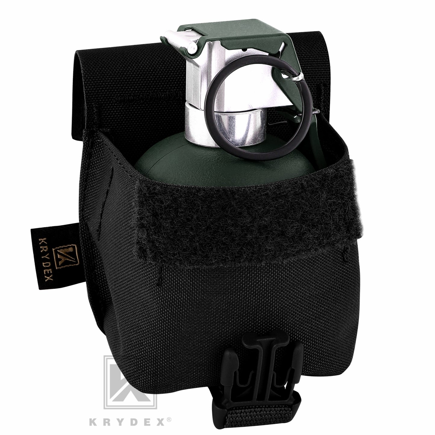 KRYDEX Tactical Frag Grenade Pouch MOLLE PALS & Belt System Small Handy EDC Glove Pouch