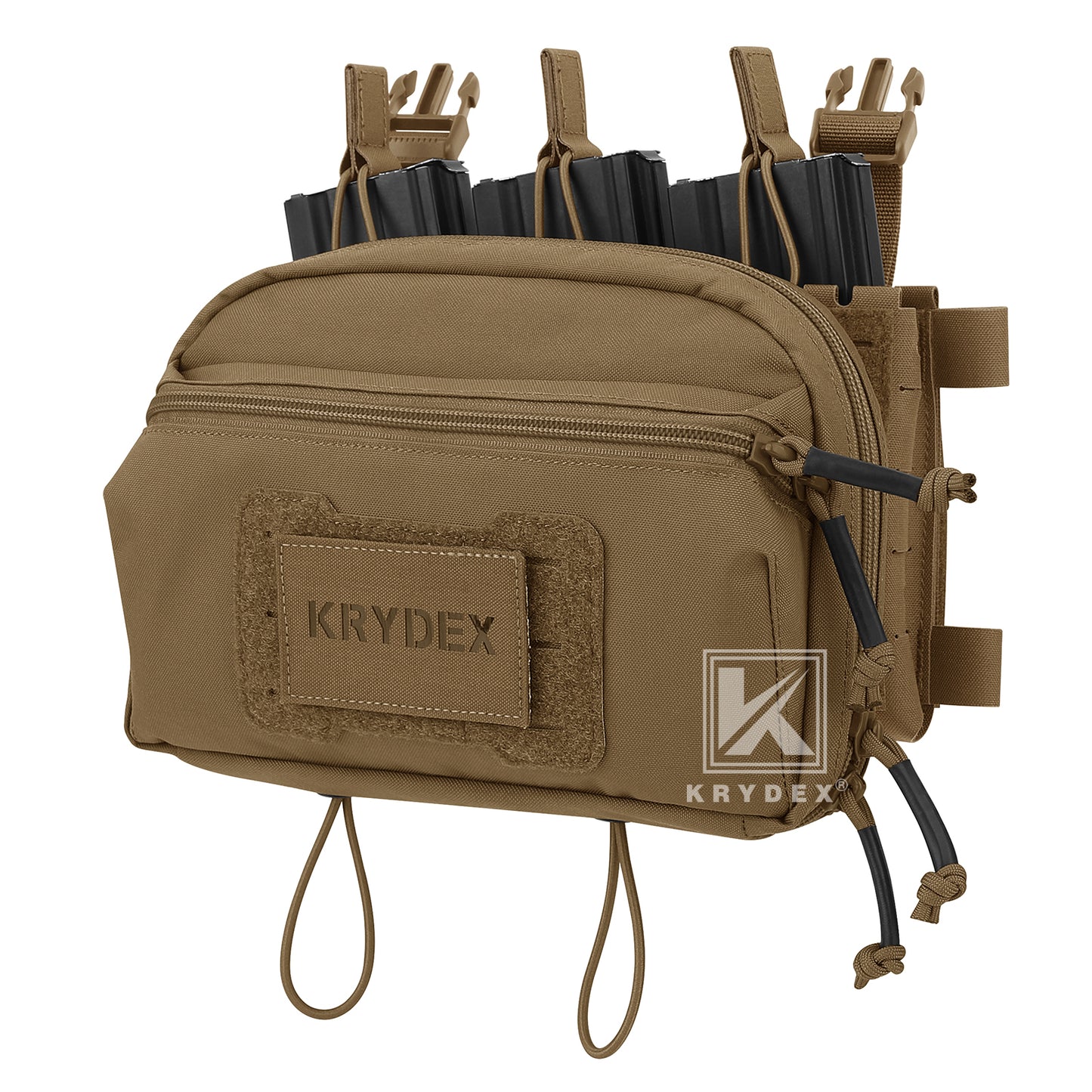 Krydex Tactical GP Pouch Modular MOLLE Utility Pouch Front Pocket for Vest and Chest Rig