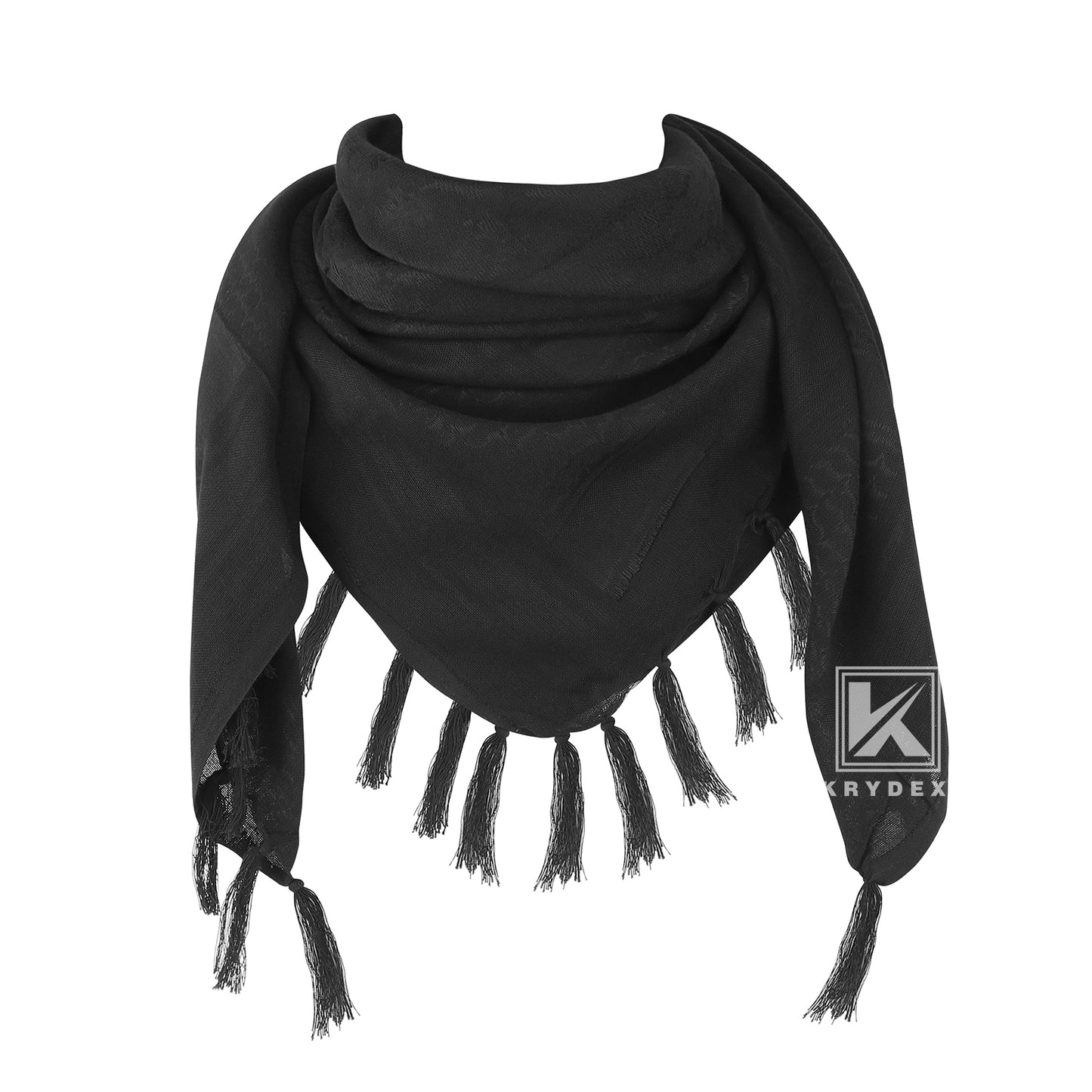 Krydex Tactical Scarf Headwrap Facecover Cotton Shemagh Breathable Balaclava Face Mask Neck Gaiter 43” x 43”