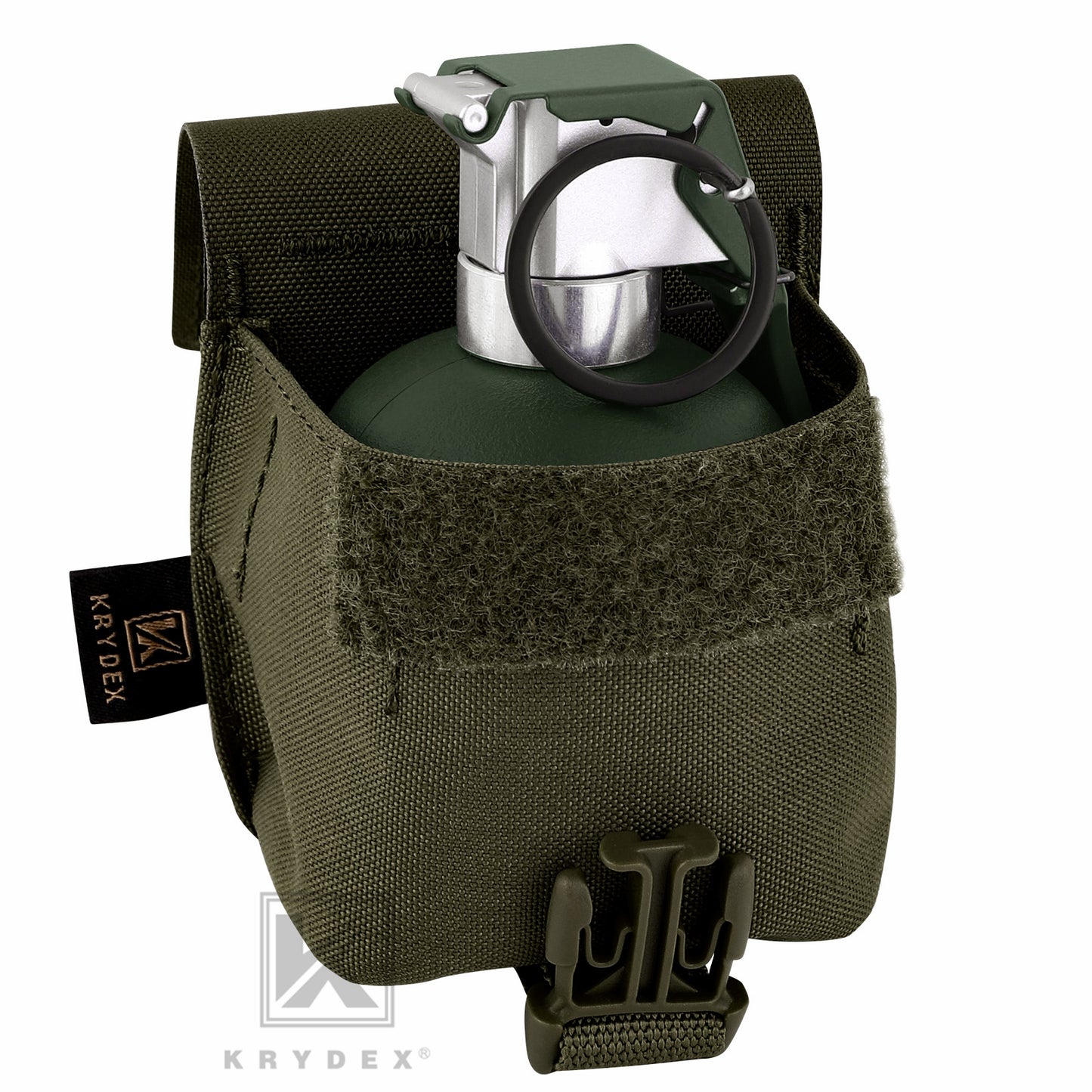 KRYDEX Tactical Frag Grenade Pouch MOLLE PALS & Belt System Small Handy EDC Glove Pouch