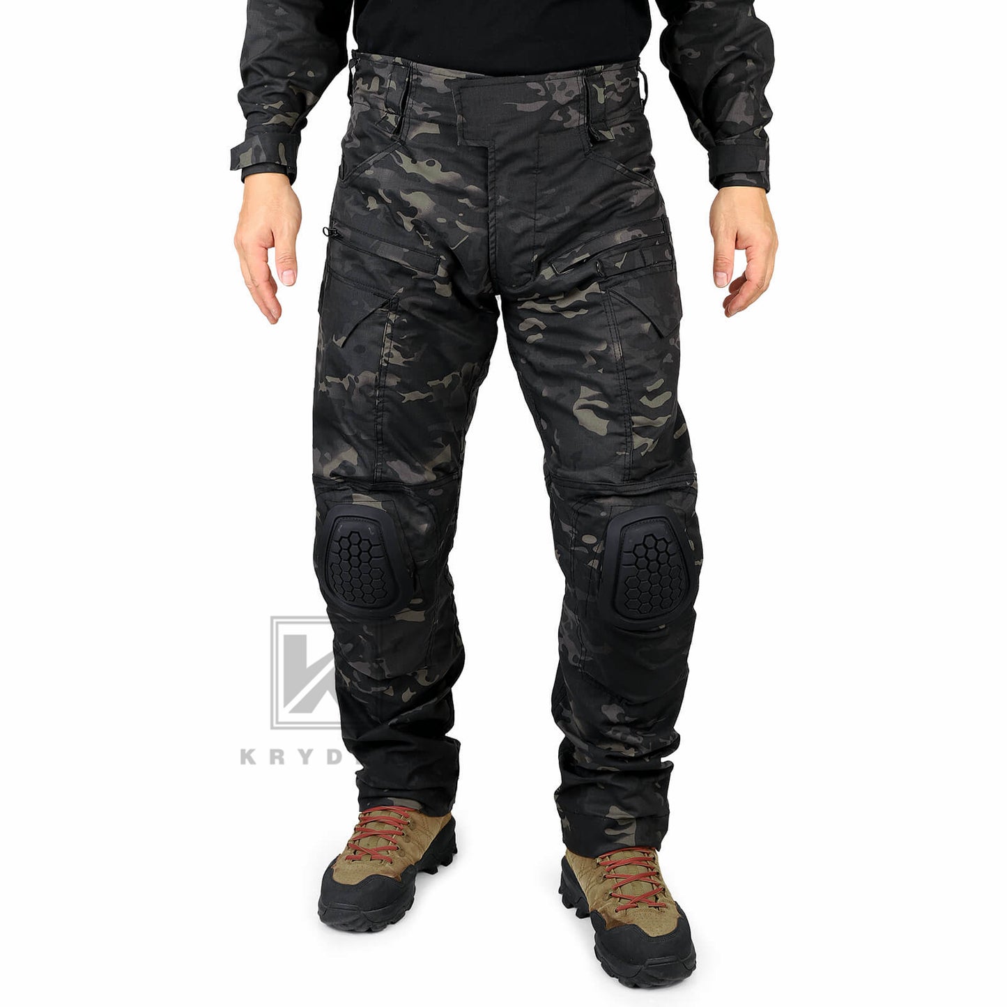 Krydex Tactical Men’s Combat Pants with Knee Pads Uniform Trousers