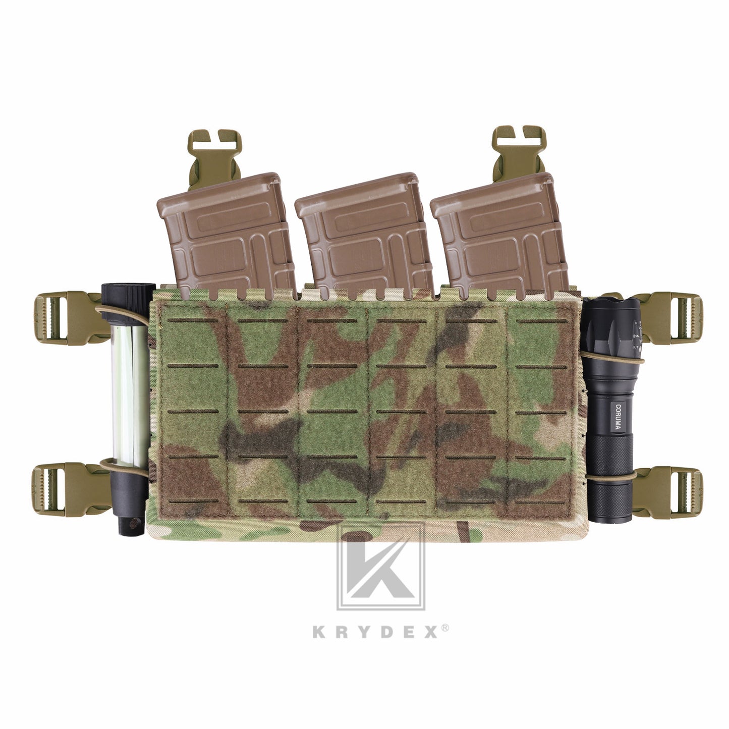 Krydex Tactical MK5 Micro Fight Chassis Laser Cut Chest Rig Lightweight Tactical Vest 5.56 MP7 Magazine Placard