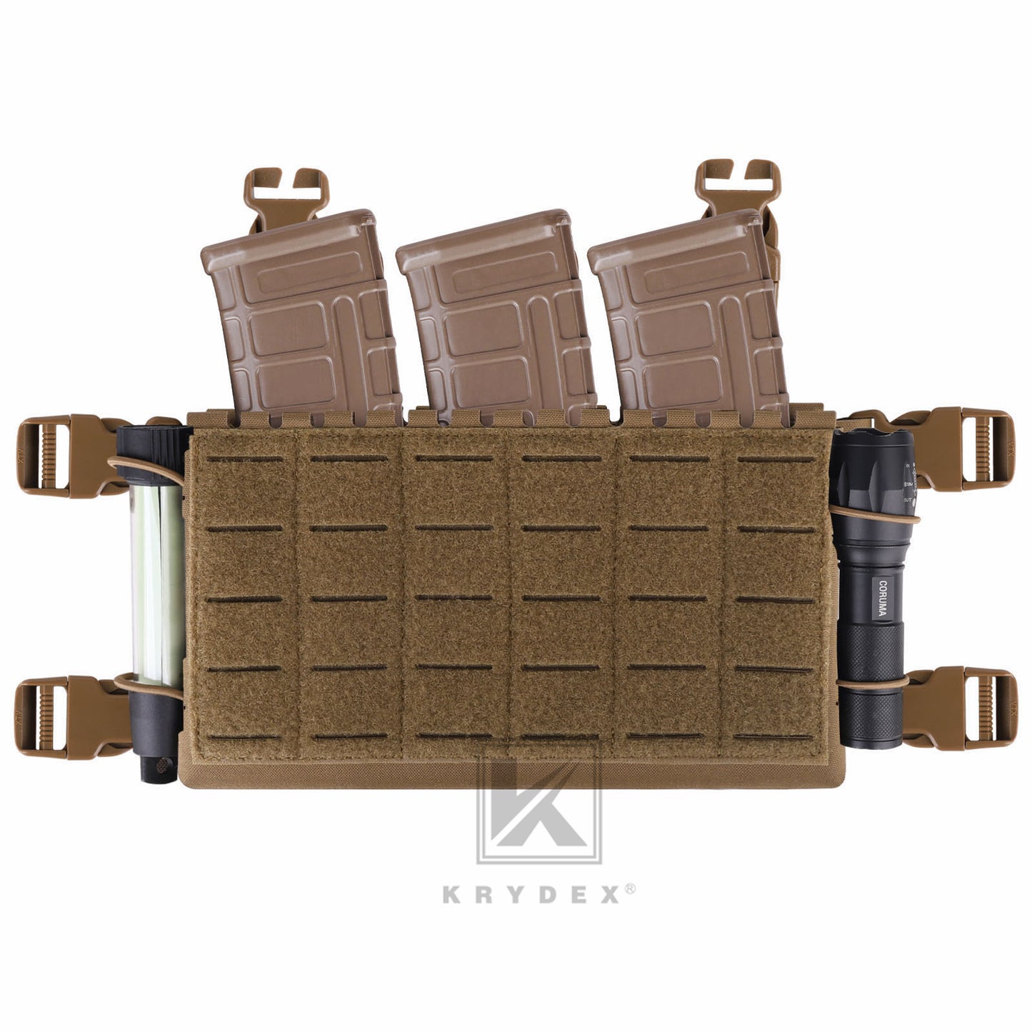 Krydex Tactical MK5 Micro Fight Chassis Laser Cut Chest Rig Lightweight Tactical Vest 5.56 MP7 Magazine Placard