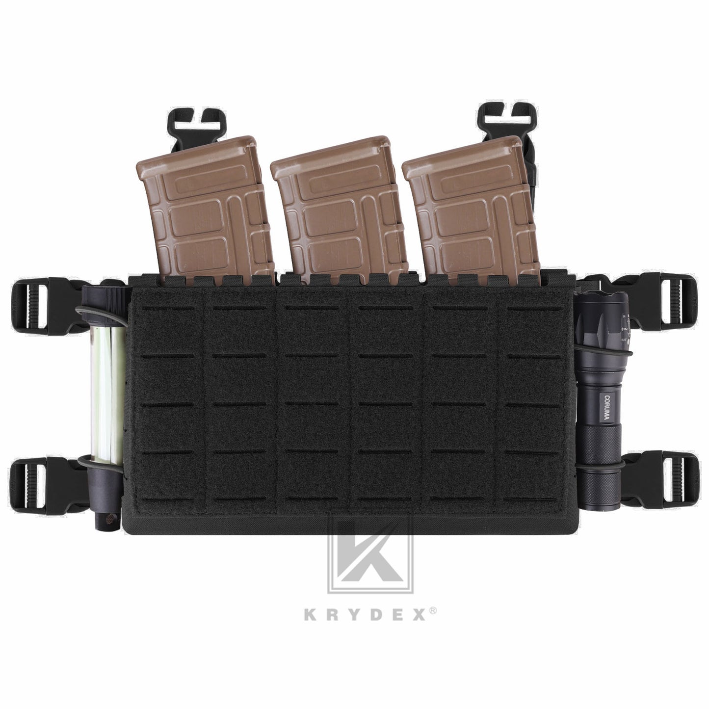 Krydex Tactical MK5 Micro Fight Chassis Laser Cut Chest Rig Lightweight Tactical Vest 5.56 MP7 Magazine Placard