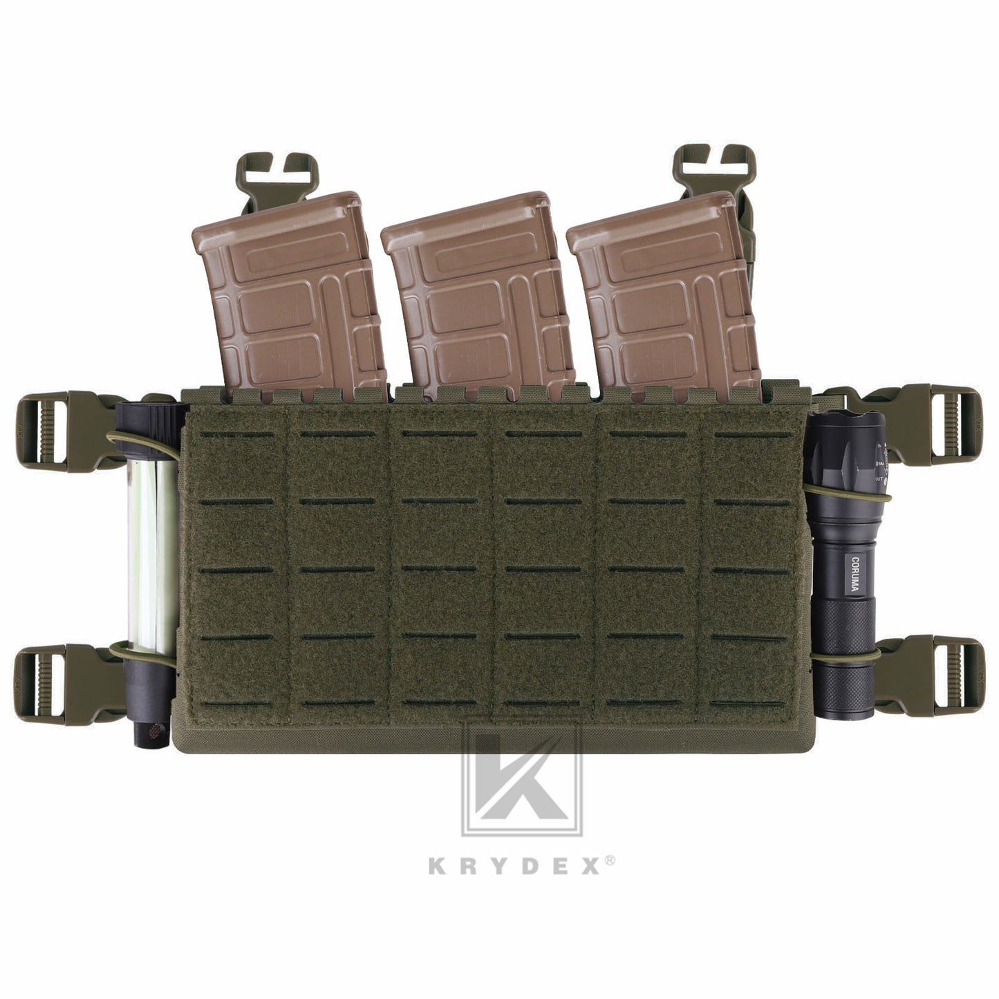 Krydex Tactical MK5 Micro Fight Chassis Laser Cut Chest Rig Lightweight Tactical Vest 5.56 MP7 Magazine Placard
