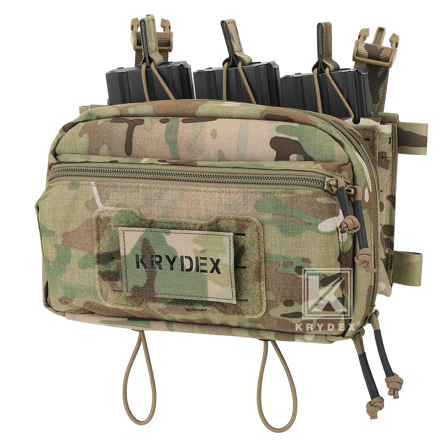 Krydex Tactical GP Pouch Modular MOLLE Utility Pouch Front Pocket for Vest and Chest Rig