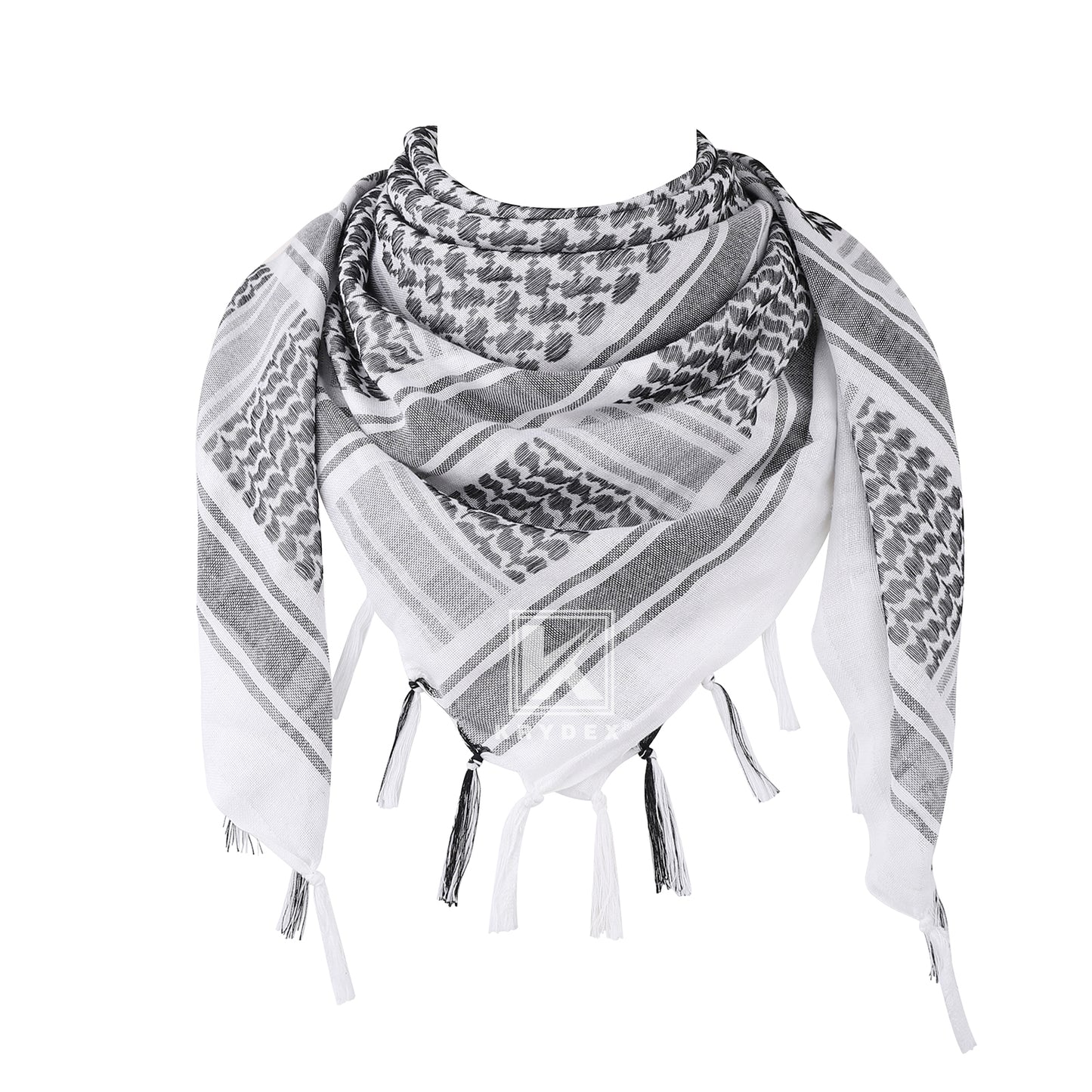 Krydex Tactical Scarf Headwrap Facecover Cotton Shemagh Breathable Balaclava Face Mask Neck Gaiter 43” x 43”