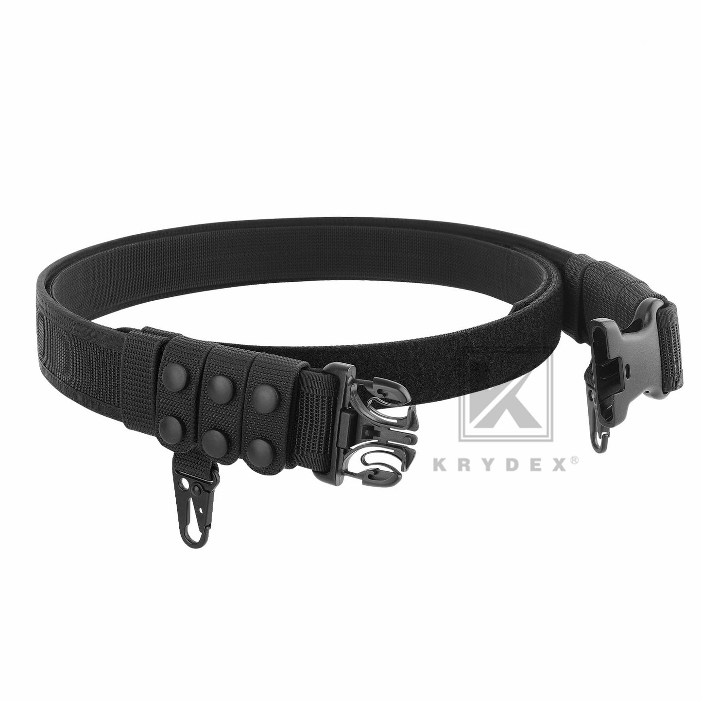 Krydex Police Duty Belt 2" Law Enforcement Officer Nylon Outer 1.5" Inner Belt + 6 Keepers
