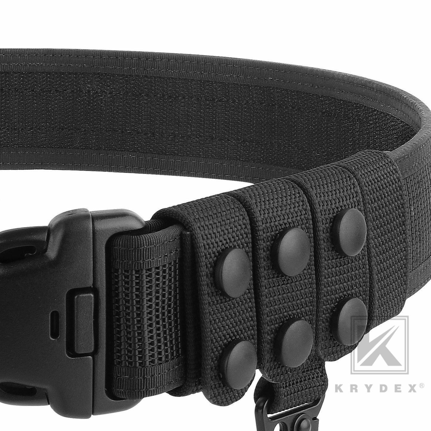Krydex Police Duty Belt 2" Law Enforcement Officer Nylon Outer 1.5" Inner Belt + 6 Keepers