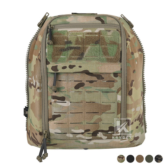 Krydex Tactical Zip-on Back Panel for Scarab Vest MOLLE Helmet Hydration Backpack