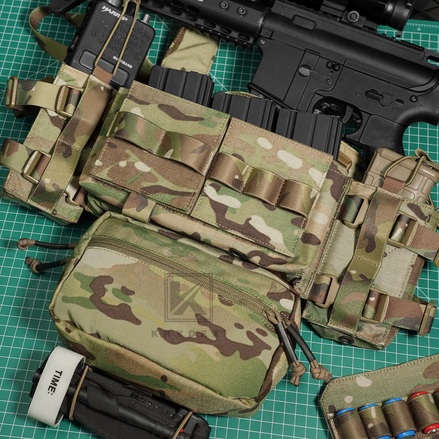 KRYDEX MK3 MK4 Micro Fight Chassis Modular Chest Rig Lightweight Tactical Vest With Magazine Pouches