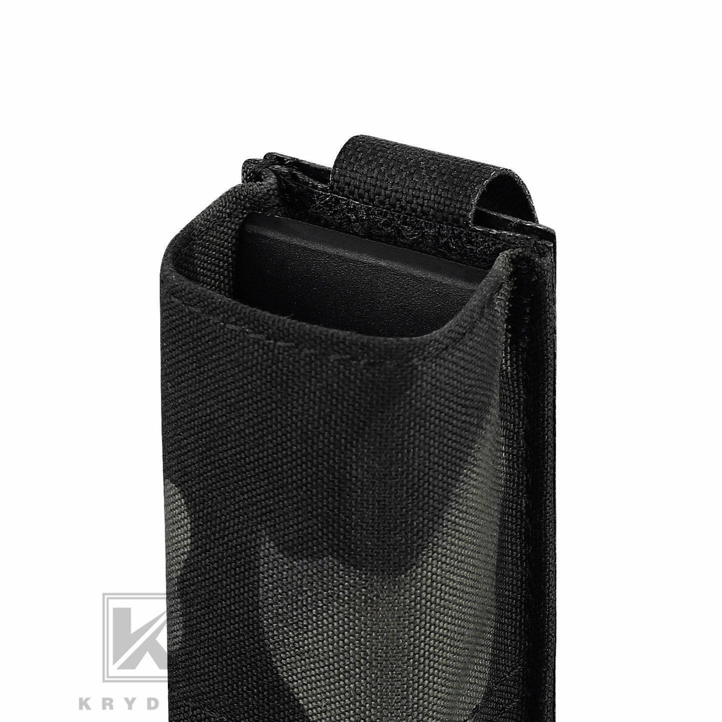 KRYDEX Tactical 9mm Single Pistol Magazine Pouch Mag Holder Duty Belt MOLLE Compatible