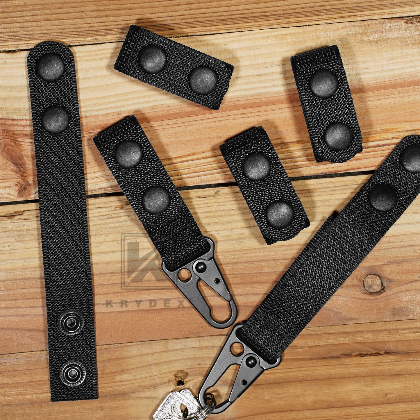 Krydex Police Duty Belt 2" Law Enforcement Officer Nylon Outer 1.5" Inner Belt + 6 Keepers