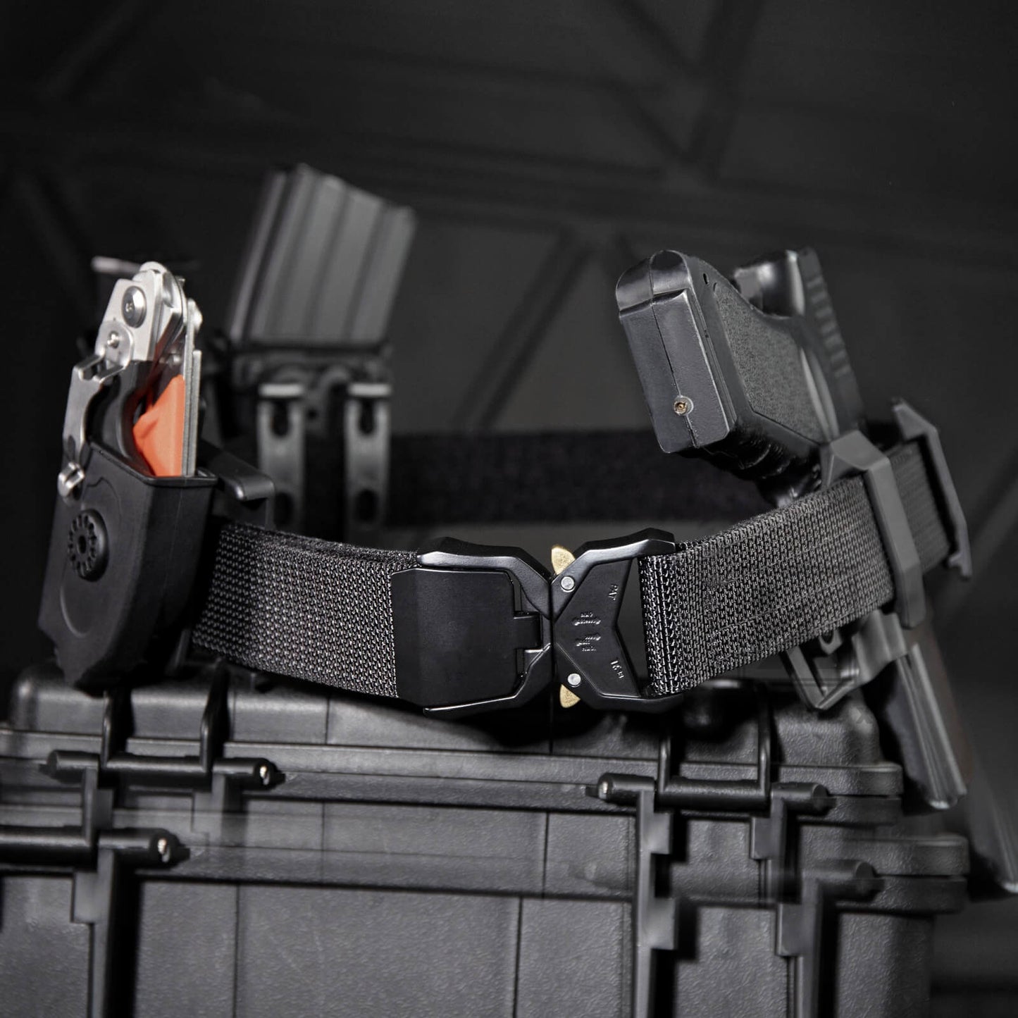 KRYDEX Quick Release 1.5" Heavy Duty Tactical Belt 2-Ply Nylon Metal Flip Top Buckle