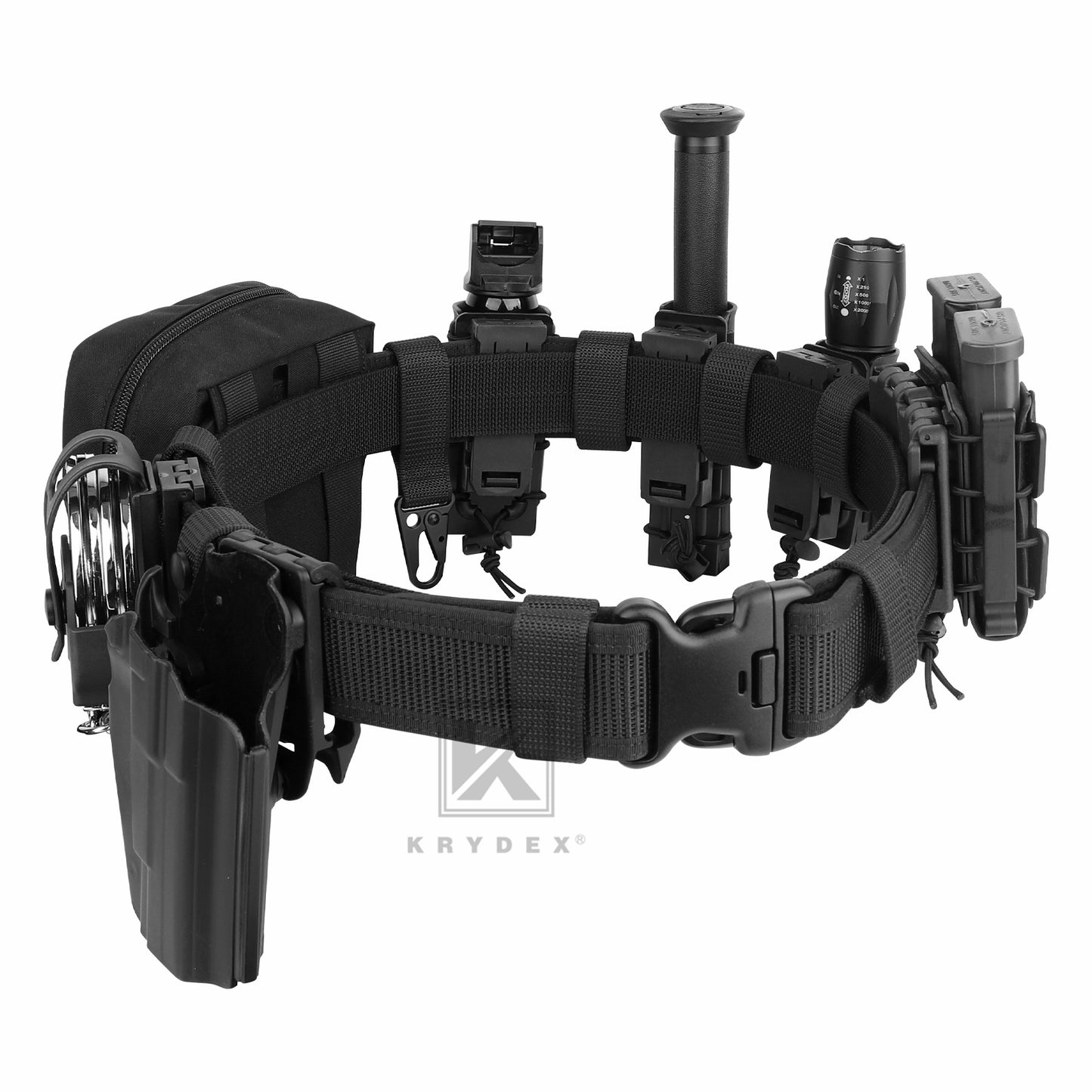 Krydex Baton Holder ASP Sentry Baton Pouch 6.3" - 7.75" - 9.0" - 9.5" Retracted Agent Baton Carry Case 360 Degree Rotating Policy Duty Belt 1.5" - 2.25"