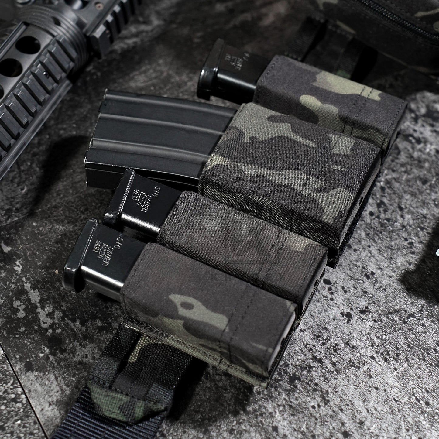 KRYDEX Tactical 9mm Single Pistol Magazine Pouch Mag Holder Duty Belt MOLLE Compatible