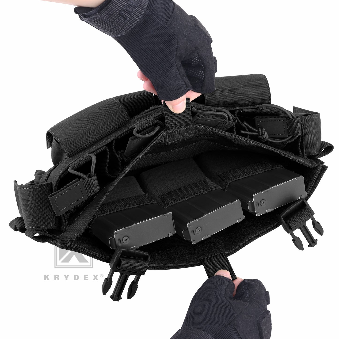 KRYDEX Tactical MF IV Placard 556 & 9mm Magazine Pouch for SCARAB Plate Carrier Vest
