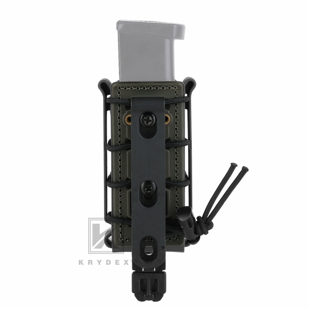 KRYDEX Soft Shell 9mm Pistol Magazine Pouch Mag Carrier with Clip Tall