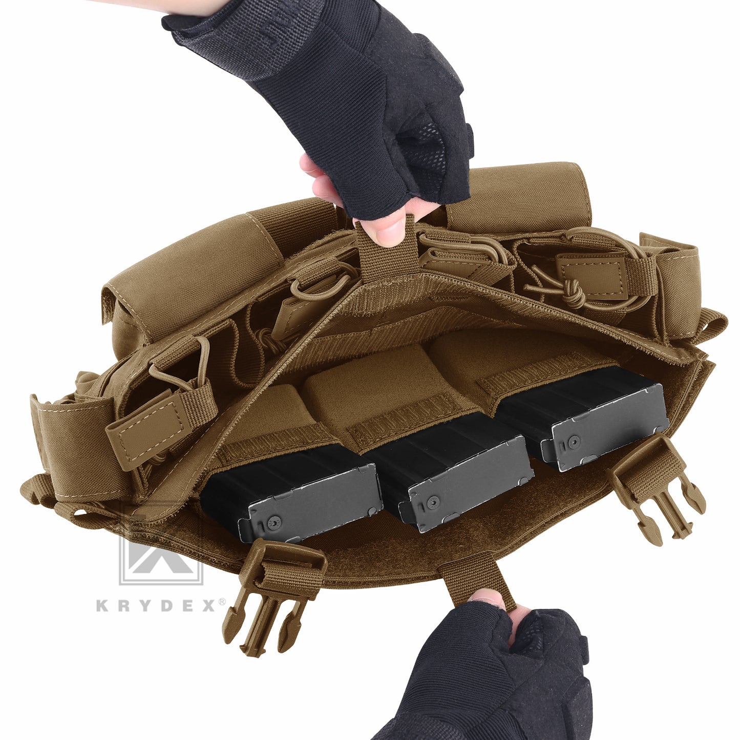 KRYDEX Tactical MF IV Placard 556 & 9mm Magazine Pouch for SCARAB Plate Carrier Vest