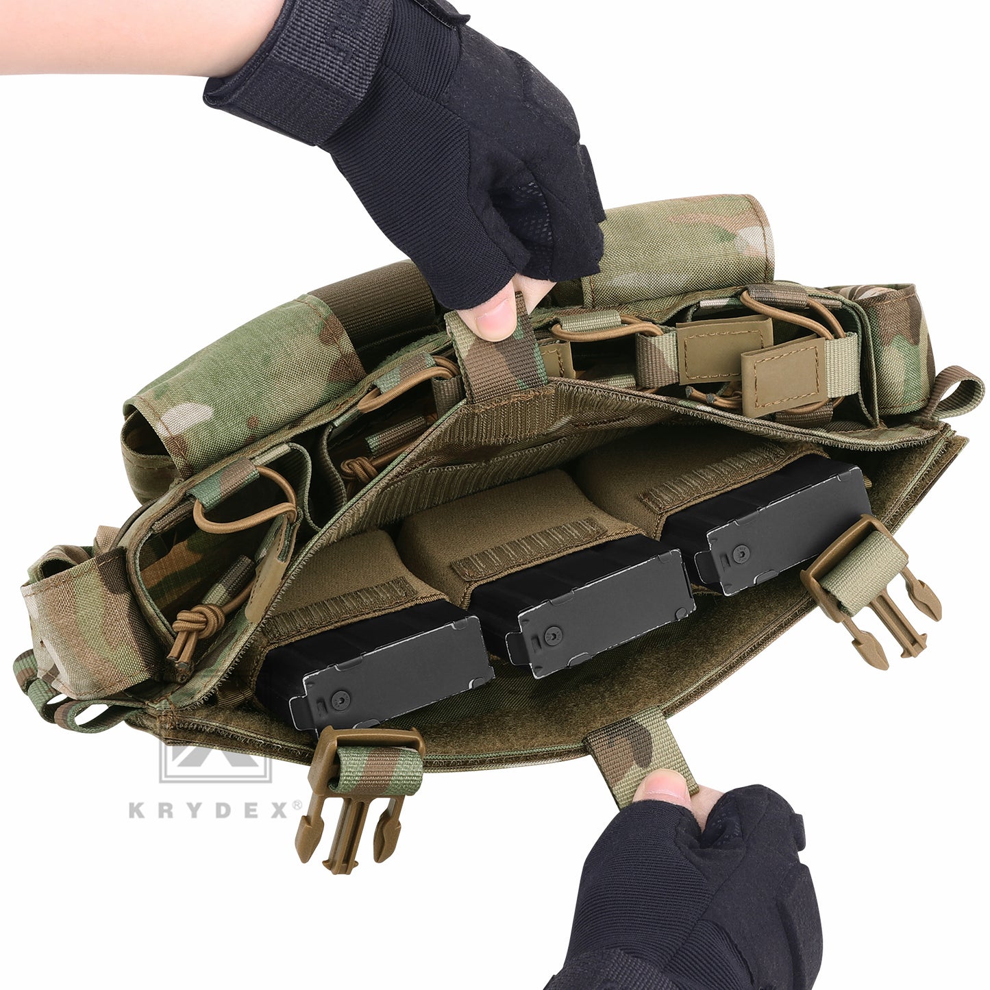 KRYDEX Tactical MF IV Placard 556 & 9mm Magazine Pouch for SCARAB Plate Carrier Vest