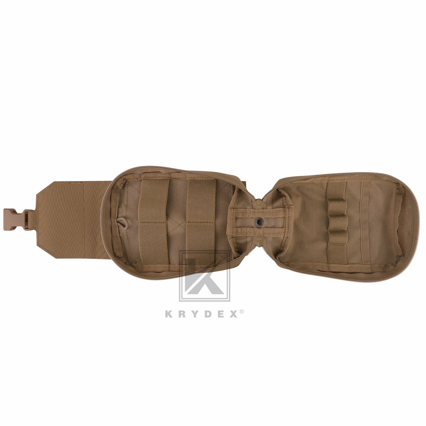 Krydex Tactical Rip Away Medical Pouch Tear Off First Aid IFAK Pouch Trauma Bag Molle & Belt Outdoor Emergency Survival Bag