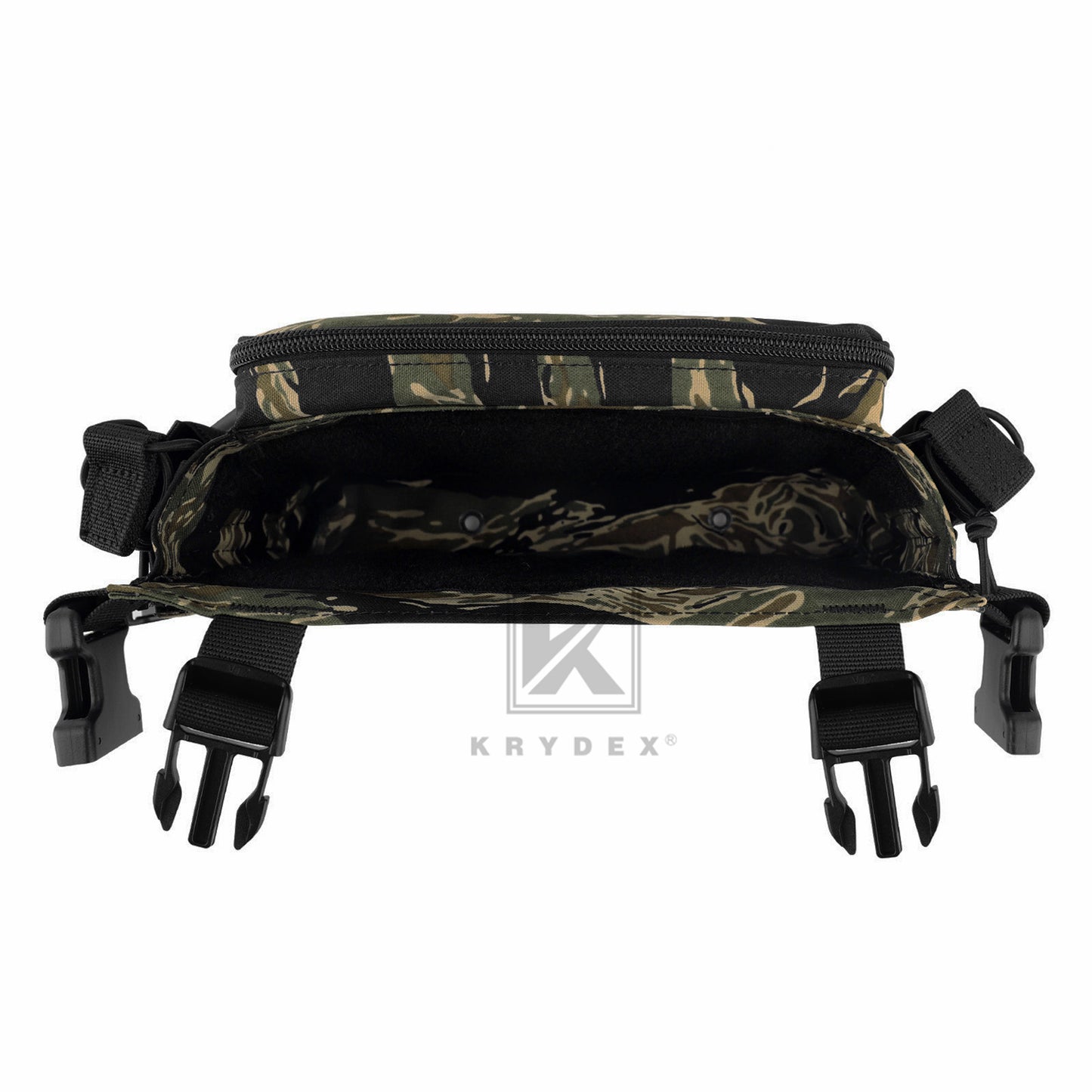 KRYDEX Tactical D3CR Chest Rig 5.56 7.62 Rifle Pistol Mag Pouch Placard Carrier with D3 Flatpack Tactical Backpack