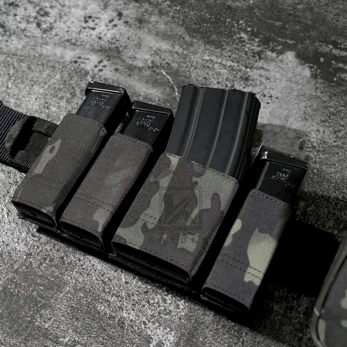 KRYDEX Tactical 9mm Single Pistol Magazine Pouch Mag Holder Duty Belt MOLLE Compatible