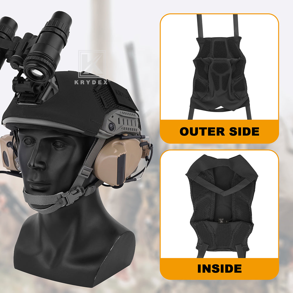 Krydex Tactical Helmet Cover for Fast Helmet Size M L XL Maritime Helmet Airsoft Paintball Helmet