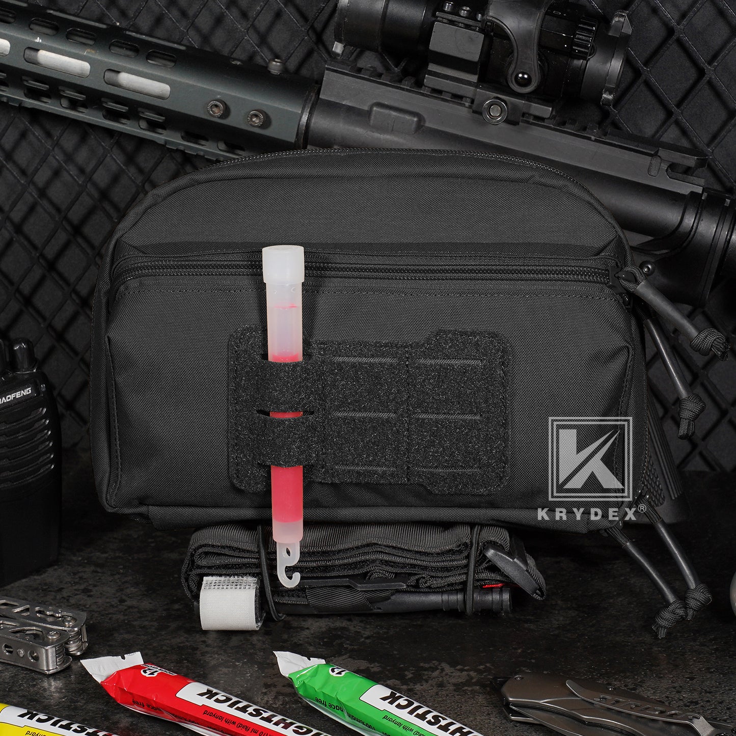 Krydex Tactical GP Pouch Modular MOLLE Utility Pouch Front Pocket for Vest and Chest Rig