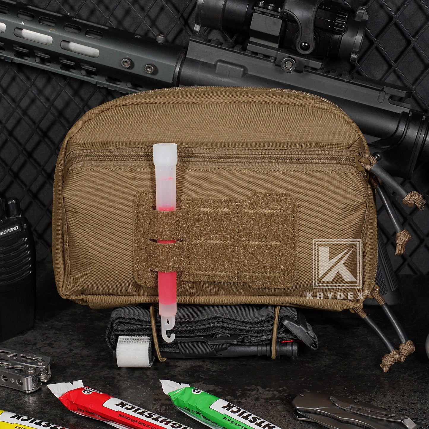 Krydex Tactical GP Pouch Modular MOLLE Utility Pouch Front Pocket for Vest and Chest Rig