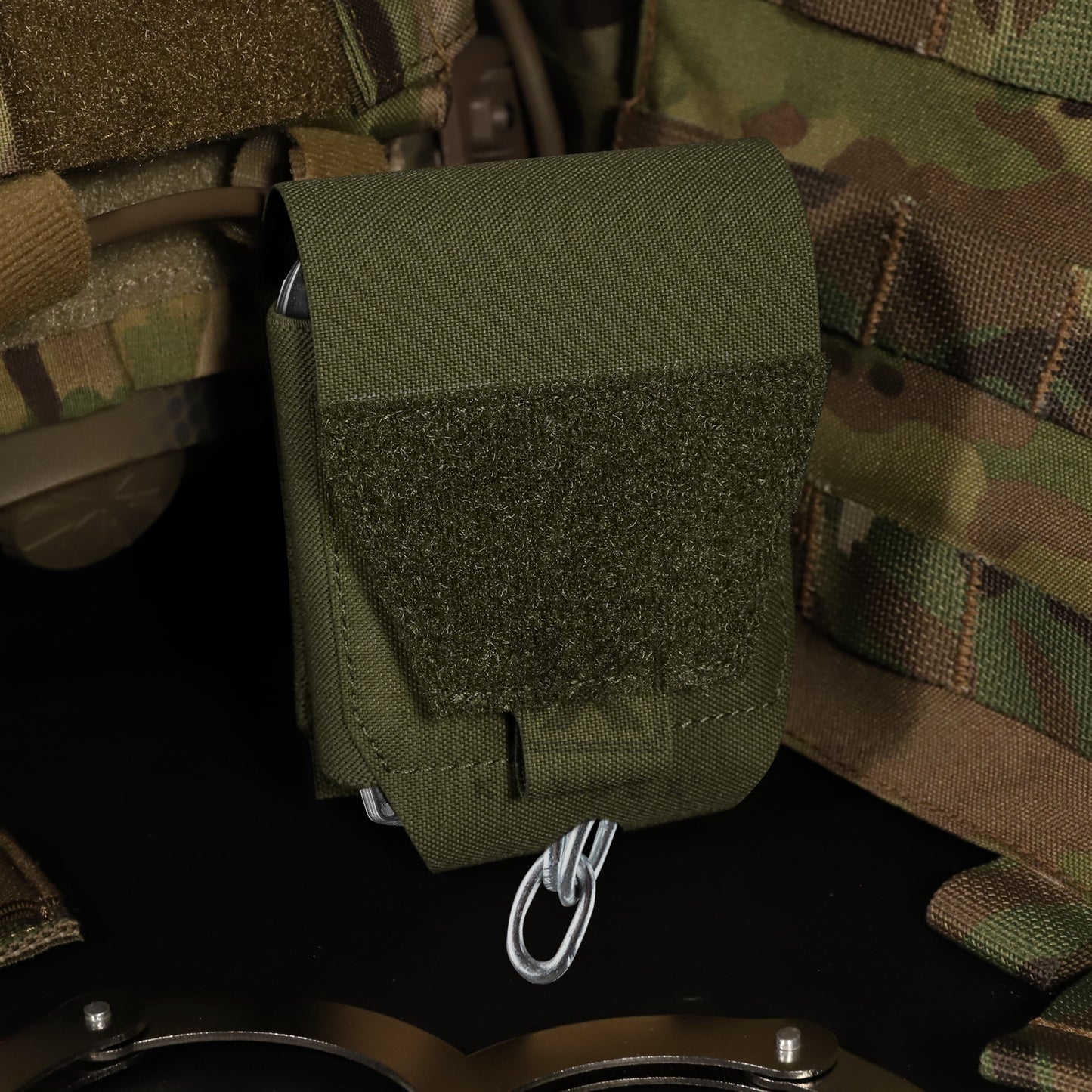 KRYDEX Handcuff Pouch Case MOLLE / Belt Low Profile Cuff Case Holster Duty Belt Vest Law Enforcement