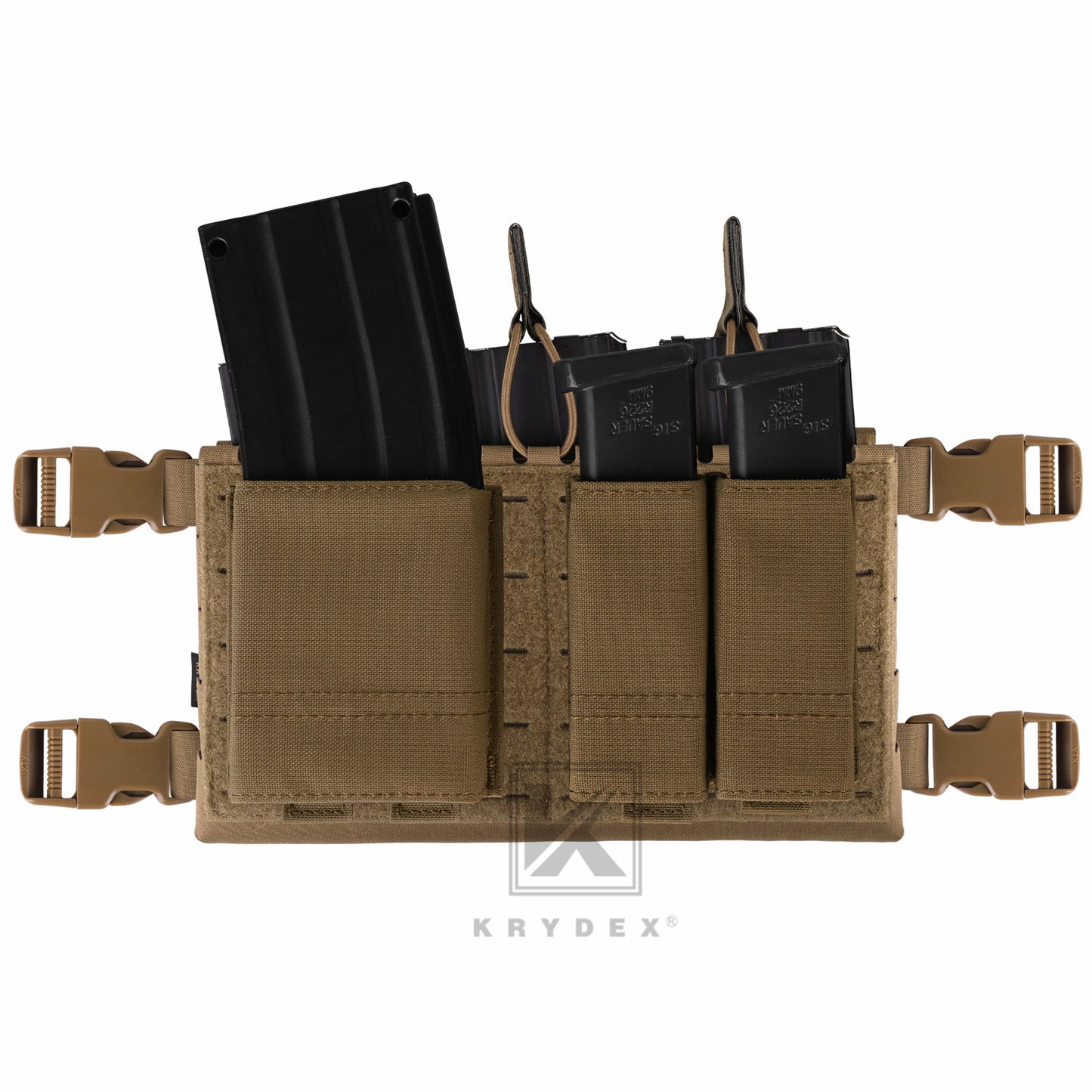 Krydex Tactical MK5 Micro Fight Chassis Laser Cut Chest Rig Lightweight Tactical Vest 5.56 MP7 Magazine Placard
